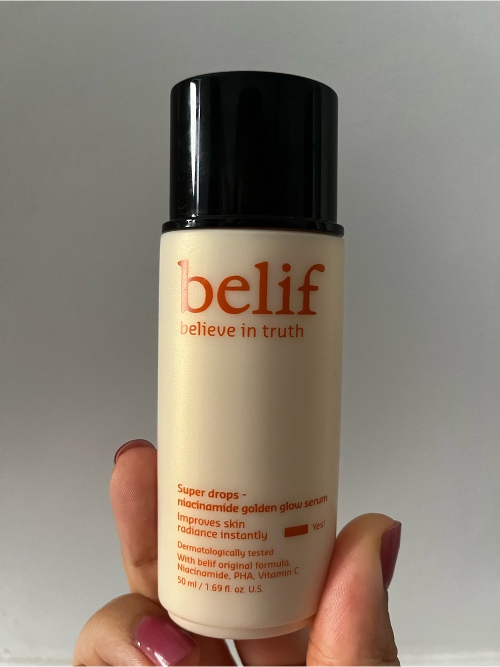 belif Super Drops Niacinamide Golden Glow Serum — Cream